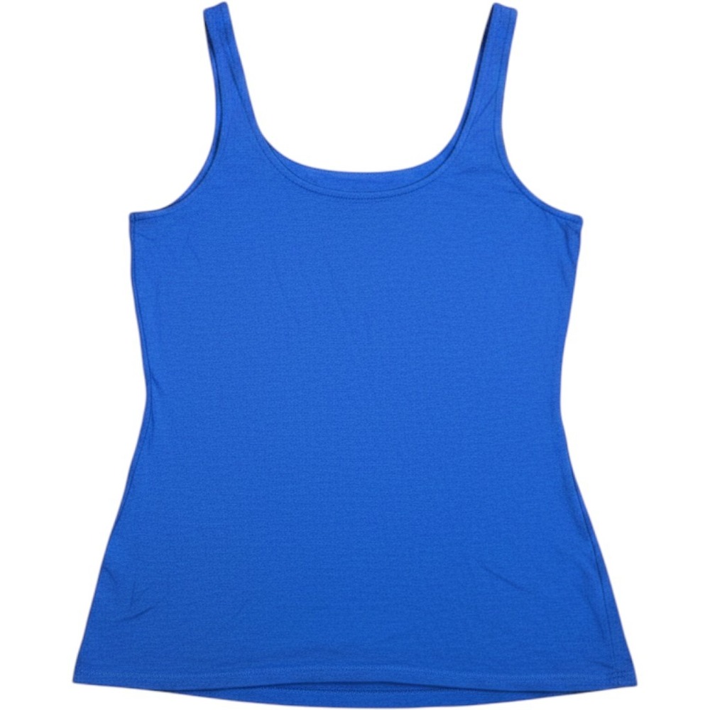 Express Royal‎ Blue Scoop Neck Tank Top Cotton Modal Stretch Womens Large